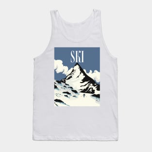 vintage ski travel poster Tank Top